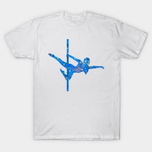 Pole dance blue art T-Shirt